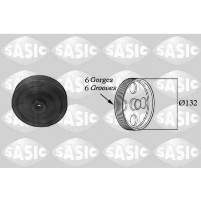 Bild av SASIC 2154003 Poulie Damper 132 RENAULT: MEGANE 1, Scenic, 1 Coach