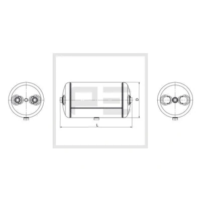 Bild av Lufttank, kompressorsystem Pe automotive 016.229 80A