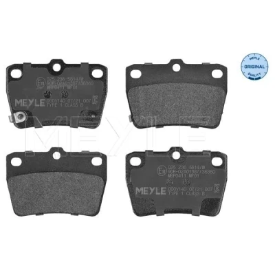 Bild av MEYLE 025 236 5614/W Jeu de plaquettes frein ORIGINAL Quality Essieu arrière avec indicateur d&#039;usure tôle anti bruit TOYOTA: RAV4 II SUV