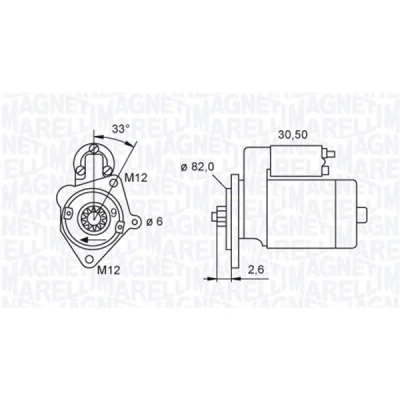 Bild av Startmotor Magneti marelli 063721392010