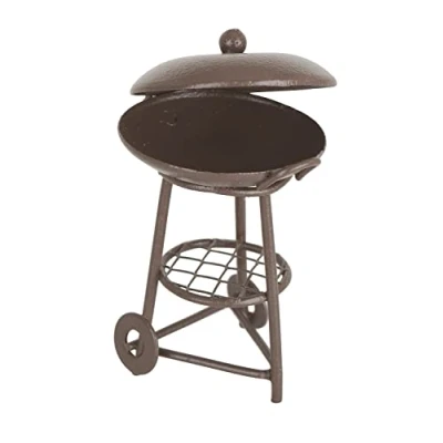 Bild av Miniatyr grill trädgård gåva dockhus metall minigrill