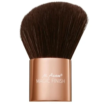 Bild av M. Asam Magic Finish Kabuki borste kompakt, fasad sminkborste perfekt för smink, löst pulver, foundation, blush, bronzer och highlighter
