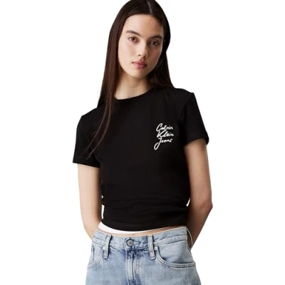 Bild av Calvin Klein Jeans Script Institutional BABY TEE Tshirt med print, Storlek: 3XL, Black