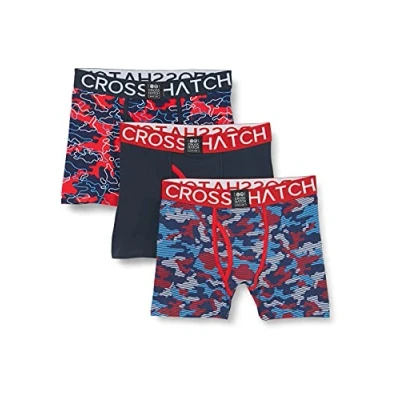 Bild av Crosshatch Linamo boxershorts för män, Samba röd, M