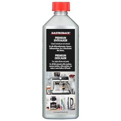 Bild av Gastroback 98175 Premium avkalkningsmedel, 500 ml, för högkvalitativa kaffe och espressomaskiner, vattenkokare köksmaskiner utan syrakänslig yta, plast