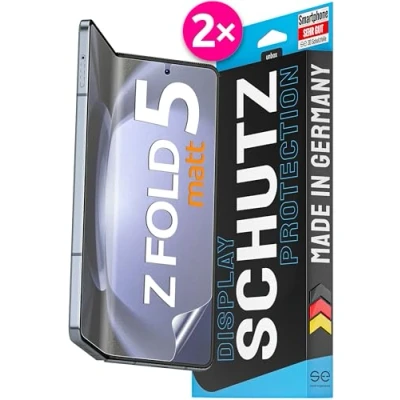 Bild av S.E för Samsung Galaxy Z Fold 5 skyddsfolie antireflex 2 x filmer i ett set från Tyskland, folie matt, matt displayfilm, foliematta alternativ skyddsglas vikt