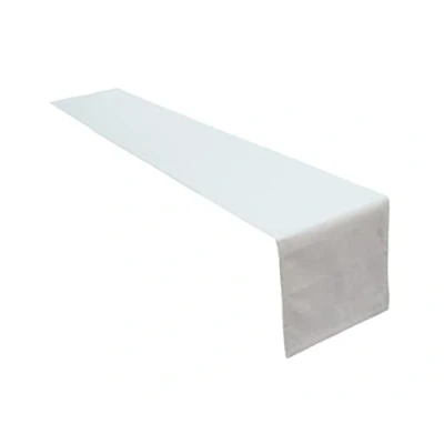 Bild av Högkvalitativ bordslöpare bordslinne av 100% bomullssamling, valbar färg och storlek (bordslöpare 40 x 250 cm, vit)
