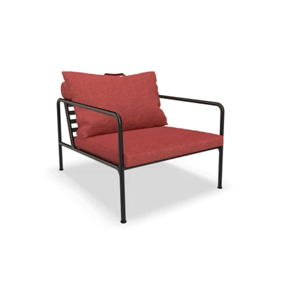 Bild av HOUE AVON Lounge Chair Trädgårdsstol Scarlet/Black H58 x W81 D99 SH39 cm