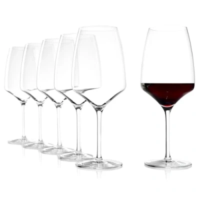Bild av Stölzle Lausitz rödvinsglas Bordeaux Experience 645 ml I set om 6 vinglas diskmaskinssäkra okrossbart som munblåst högsta kvalitet