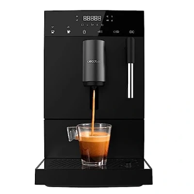 Bild av Cecotec Superautomatisk kompakt kaffemaskin Cumbia Cremmaet Compact Steam, 1350 W, 19 bar, termoblock, Plug &amp; Play, personligt kaffe, 5 slipnivåer, självrengöring, ånggenerator