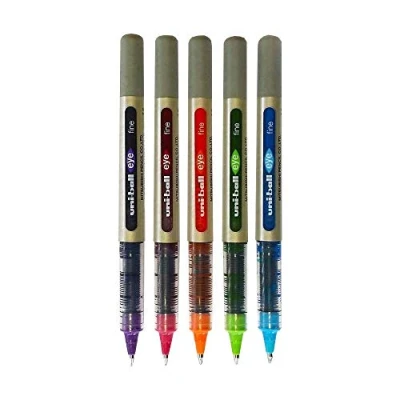 Bild av Uni Ball EYE UB 157 kulspetspenna med fin flytande bläck tropiskt set 5 pack