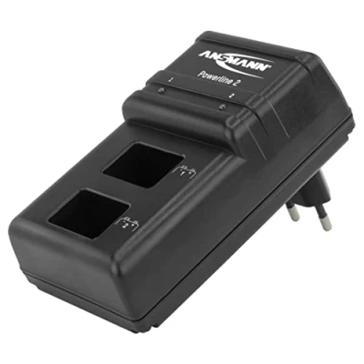 Bild av Ansmann 9 V laddare för E blockbatterier NiMH batteriladdare med envägs övervakning, automatisk avstängning, underhållsladdning Powerline 2 batteriladdare, svart