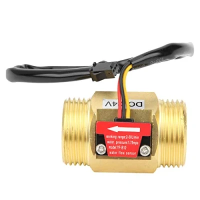 Bild av Vattensensor med G1in Hangänga,G1in Vattenflödessensor 2 50L/MIN Switch Hall Flödesmätare Vätskemätare Vattenflödesbrytare