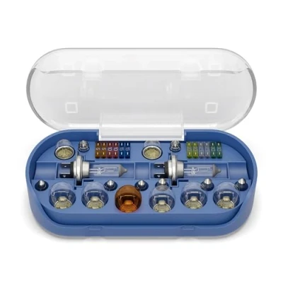 Bild av BLUETECH® set H7 30 delar med bilsäkringar personbilbelysning, halogen, signal glödlampor bil ersättningslampset lampa
