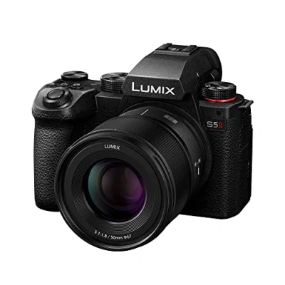 Bild av Panasonic LUMIX S5II spegelfri kamerakit med full ram ny fas Hybrid AF, Active I.S, obegränsad 4:2:2 10 bitars inspelning, 4K 60p och 6K 30p 50mm F1.8 L monteringslins DC S5M2CE