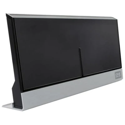 Bild av One For All DVB T/DVB T2 inomhus/inomhusantenn 4K 1080P HD/HDTV TV antenn med förstärkare 025 km räckvidd 1,5 meter koaxialkabel UHF svart SV9385