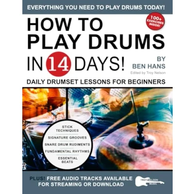 Bild av How to Play Drums in 14 Days: Daily Drumset Lessons for Beginners: 12