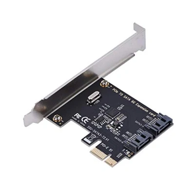 Bild av Bewinner PCI Express till SATA 3.0 kort, E expansionskort med 2 x 6 Gbps III portar, IDE/AHCI stöd för Windows / Server2003 VISTA/Mac/Linux