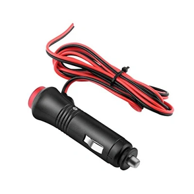Bild av Qiilu Car Cigarette Lighter Plug,1.5m Male Socket Power Plug Adapter Connector On Off Switch Button Fuse 12V 24V