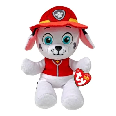 Bild av TY Paw Patrol Collection, Marshall, All Cubs Team Heroes i Floppy Version, mjuk plyschleksak för samling, presentidé unga och gamla 20 cm T44018