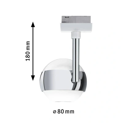 Bild av Paulmann URail Capsule II LED spotlight, vit/krom