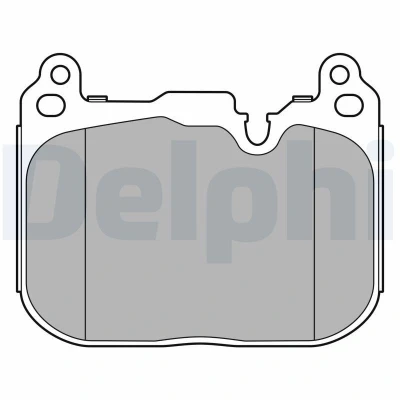 Bild av DELPHI LP3597 Jeu de plaquettes frein non préparé pour indicateur d&#039;usure avec tôle anti bruit sans accessoires MINI: Clubman, 3/5 portes