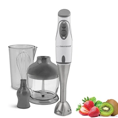 Bild av Stavmixer Pesto 450W komplett set vit grå