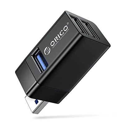 Bild av ORICO Mini USB Hub 3 portar, bärbar splitter med 1 3.0 och 2 2.0, höghastighetsadapter för dator, MacBook, stationär flash drift, skrivare, tangentbord, möss