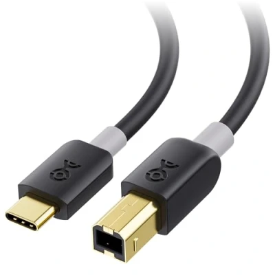 Bild av Cable Matters USB C skrivarkabel (USB till B kabel/USB skrivarkabel) i svart 1m