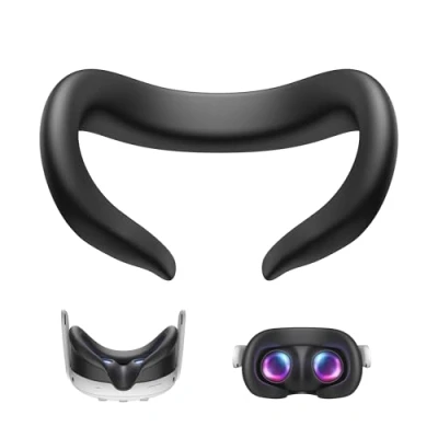 Bild av KIWI design F3 silikon ansiktsgränssnitt kompatibelt med Meta Quest 3, svettbeständig VR ansiktsskydd tillbehör, inte för 3S