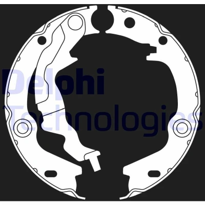 Bild av Bromsbackar, sats, parkeringsbroms DELPHI LS2017