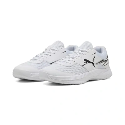 Bild av Puma Unisex VARION II inomhus domstolssko, vit svart, 3 UK, 35.5 EU