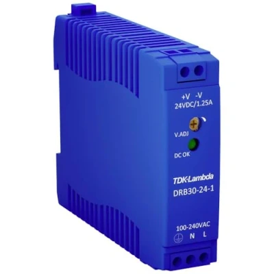 Bild av TDK Lambda 1092072 DRB 30 24 1 topprackad strömförsörjning (DIN Rail) V/DC 1,25 A W x