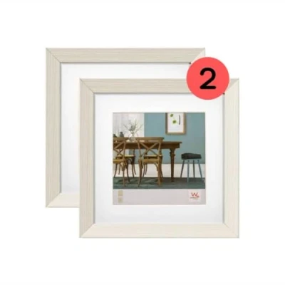 Bild av Walther design EF220W3 Fiorito bildram, vit, 20 x cm, paket med 2, träram passe partout