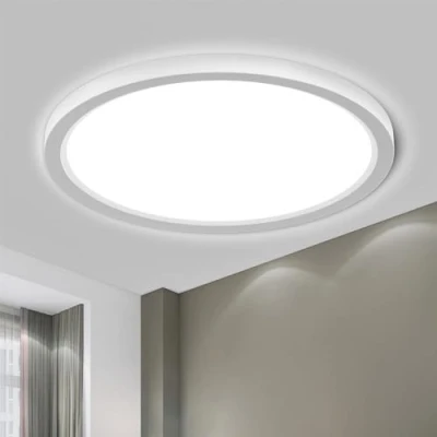 Bild av LQWELL® Taklampa LED Taklampa, IP44 Vattentät Badrumslampa Rund Platt 23W 6000K 2600LM Tunn För Vardagsrum Badrum Sovrum Kök Källare Kontor, 300 * 25mm