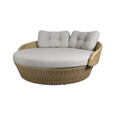 Bild av Cane line Ocean Daybed Natural, Flat Weave / Light brown, Wove W177 x D180 H68 SH40 cm