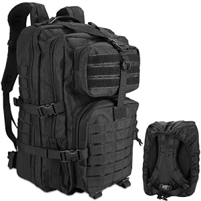 Bild av ProCase Militär Taktisk Ryggsäck, 48 L Stor Ryggsäck 3 Dagars Utomhus Armé överfall Molle Pack Go Bag Ryggsäckar Svart