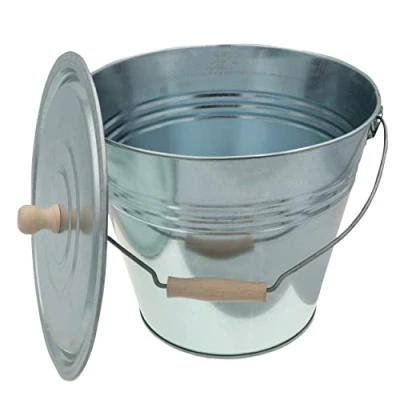 Bild av HRB Zinhink askhink med lock, olika storlekar (15 liter)