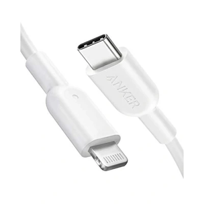 Bild av Anker PowerLine II USB C på Lightning kabel, 180 cm lång, MFi certifierad, för iPhone 13/13 Pro/12/12 Pro Max/11Pro/X/XS/XR/8 Plus, typ laddare, stöder strömleverans (svart)