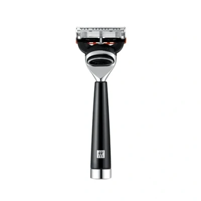Bild av ZWILLING Rakhyvel (handtag i ädelplast, våt rakning, Gilette Fusion blad, ergonomisk design, blad ingår), svart