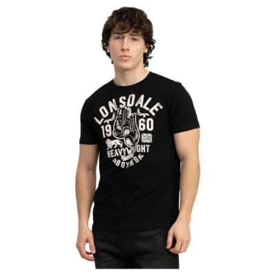 Bild av Lonsdale Normale Passform Minver Tshirt med print, Storlek: 3XL, Black ecru