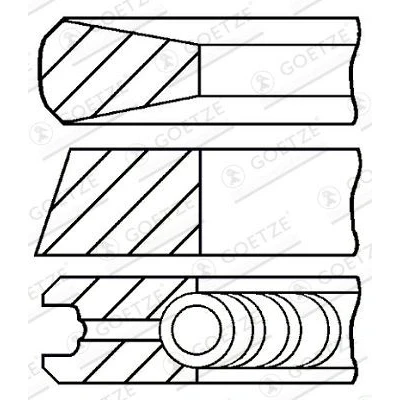 Bild av Kolvringsats GOETZE ENGINE 08 103207 00