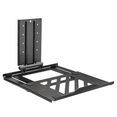 Bild av my wall HLA4L justerbar laptop adapterhållare för bildskärmstillbehör, laptophållare, arm bärbar dator, ergonomisk laptophylla, universellt kompatibel, VESA laptophållare