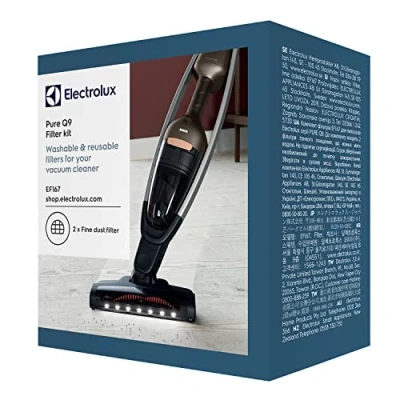 Bild av Electrolux Pure Q9 Filterkit, Modell EF167, Passar Dammsugare, För ren luft och optimerad filtreringsnivå, Effektivisera din dammsugning, Tvättbara filter, 2 pack