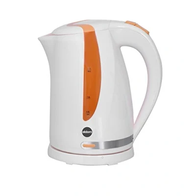 Bild av Eldom Vattenkokare C230 1.7 L Vit med gula och orange toner 2000 W