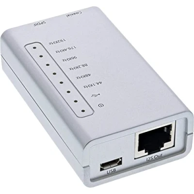 Bild av InLine® USB HD ljudadapter, Hi Fi (24 bitars 192 kHz) till Digital Coax/Toslink/I2S ljudomvandlare