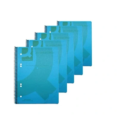 Bild av Q Connect A5 polypropylen anteckningsblock, blå, 5 pack
