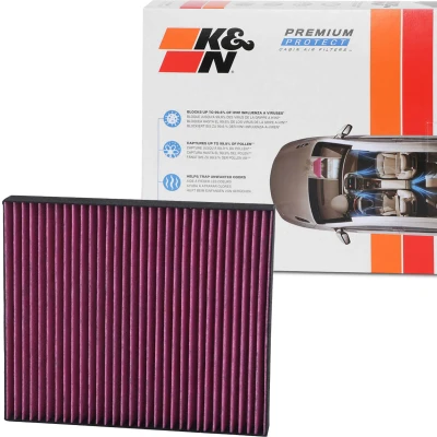 Bild av K&amp;N Filters DVF5004 Filtre d&#039;habitacle à charbon actif 240 35 carré(e) OPEL: Mokka / X, Meriva B, Astra J 5 portes, CHEVROLET: Spark