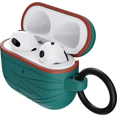 Bild av LifeProof Headphone Case för AirPods 3:e Gen 2021, stöttåligt, fallskyddat, ultratunt, repskyddat Apple AirPods, inklusive karbinhake, tillverkad med hållbarhet, Teal