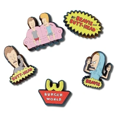 Bild av Crocs Jibbitz Beavis AND Butthead 5 PACK Övriga accessoarer, Storlek: One Size, Multi